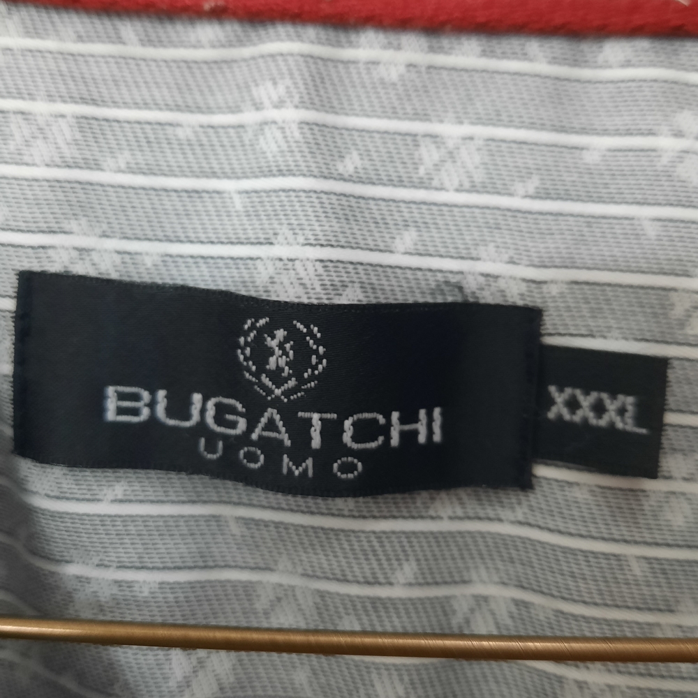 Bugatchi Men’s Gray Snowflake Pattern Button Down… - image 2